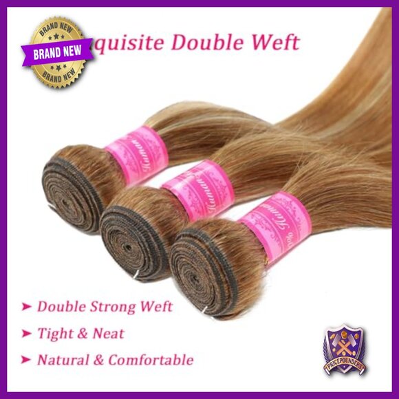 30 Inch Brazilian Straight Human Hair Extensions 100% Virgin Unprocessed main image 4